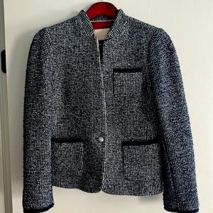 Navy Tweed Banana Republic Blazer